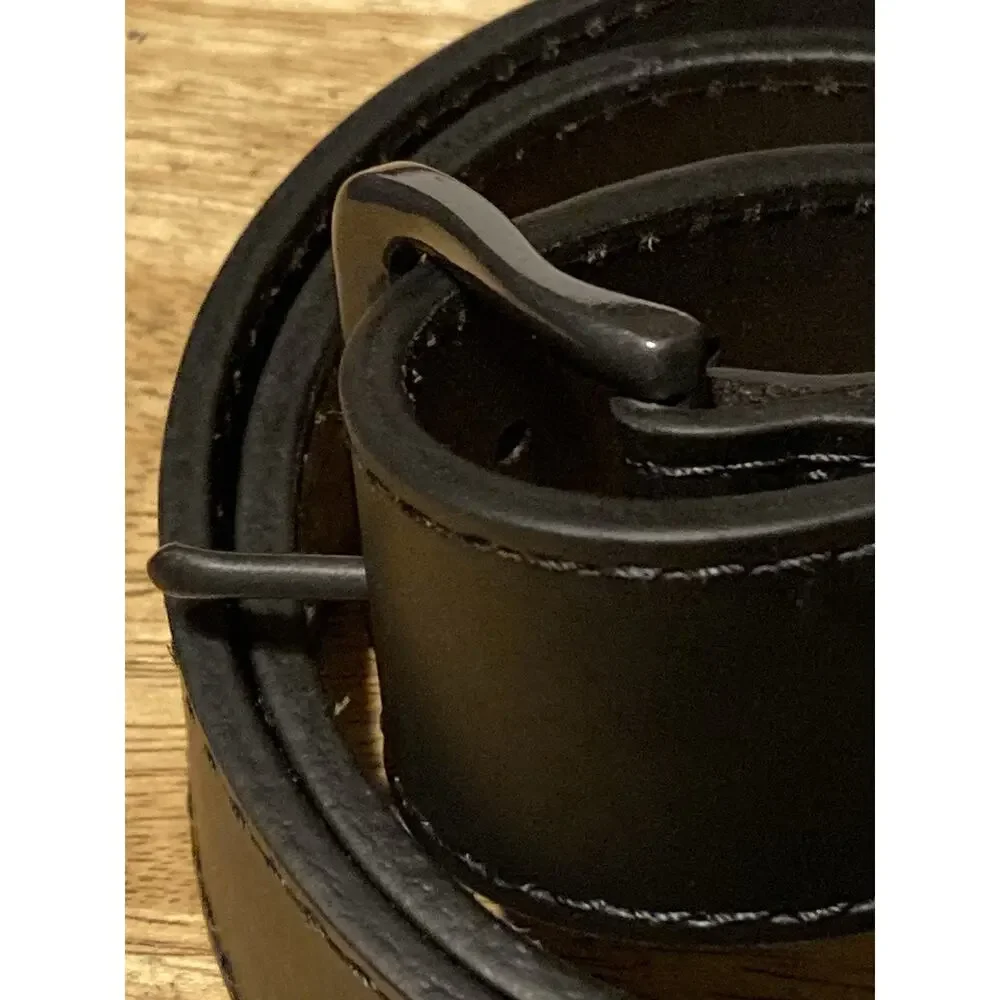 Wrangler Black Genuine Leather Work Belt - Men's Size 38‎